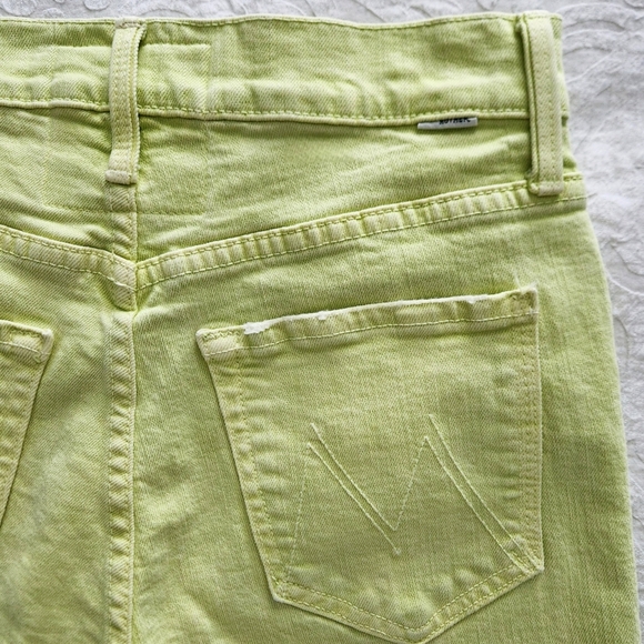 MOTHER The Tomcat Crop Straight High-Rise Jeans In Cirtron, Size 25 - Picture 14 of 16